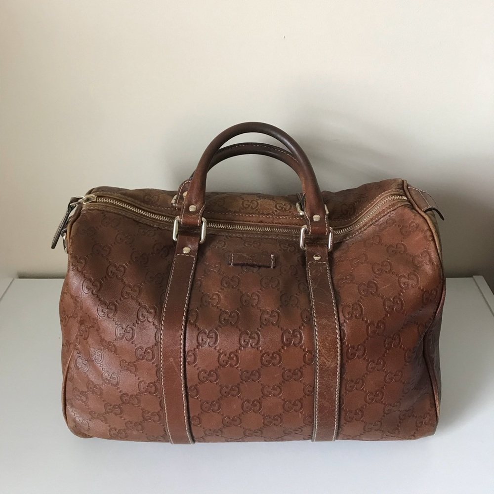Authentic Gucci Joy Guccissima Boston Bag
